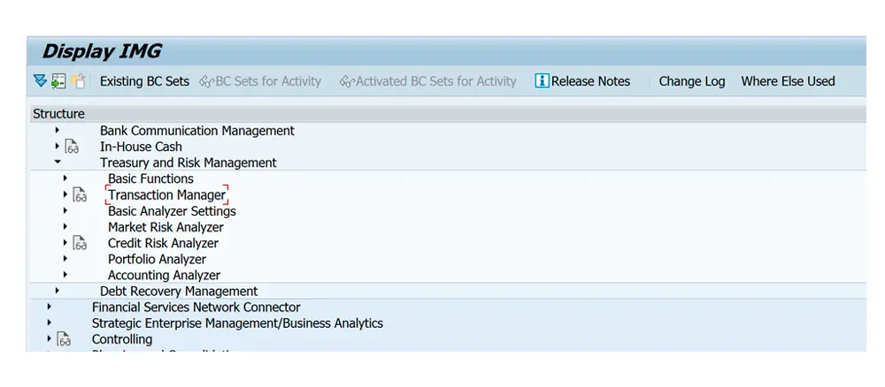 SAP S4HANA TRM Functionalities