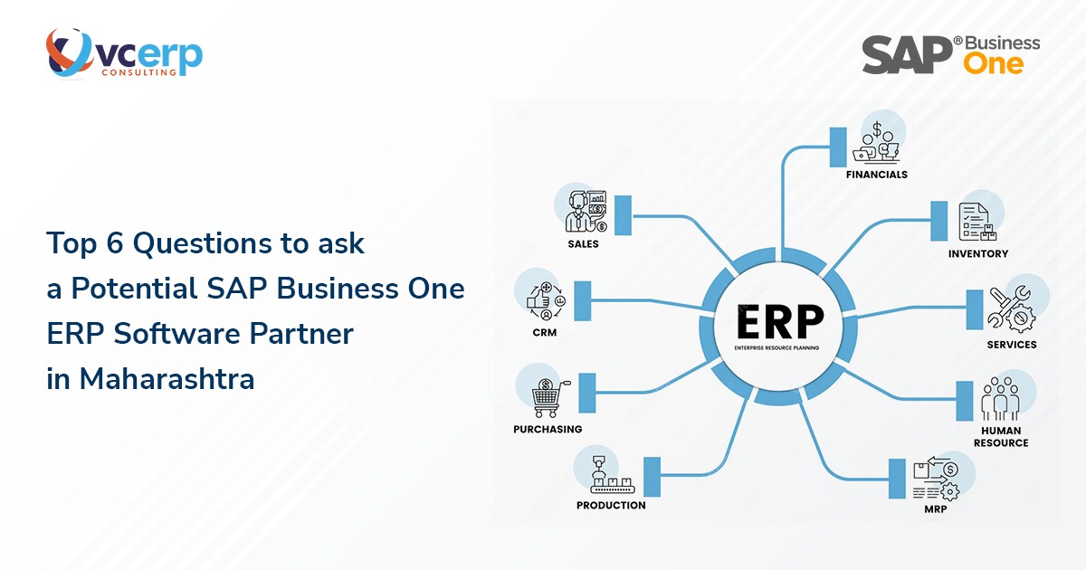 Top 6 Questions to ask a Potential SAP Business One ERP Software Partner in Maharashtra